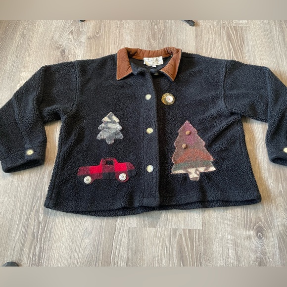 Tasha Polizzi for T.P Saddleblanket & Co Women’s Large Sweater Black Cardigan - Picture 1 of 9